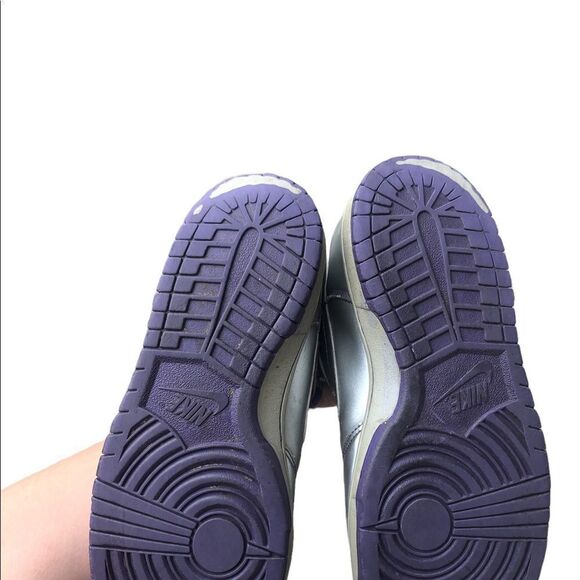 Vintage 2007 Nike SB Dunk High Premium ‘Dinosaur Jr’ Size 10 Silver - Picture 14 of 16